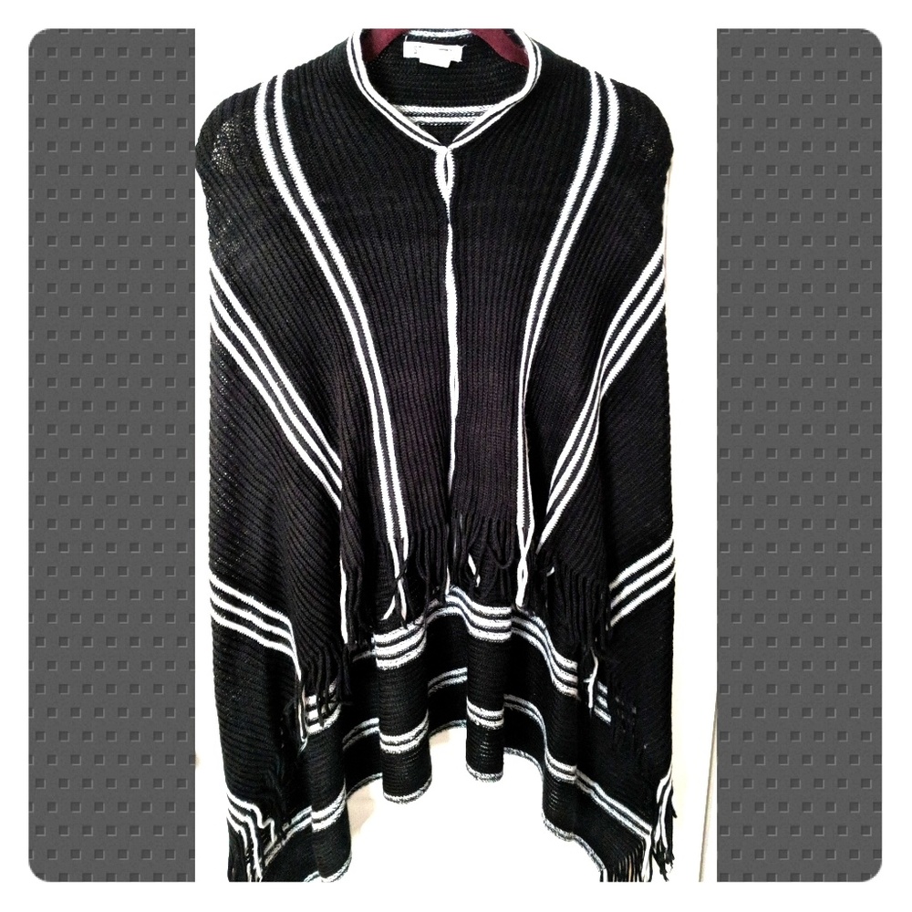 Ladies sweater poncho
